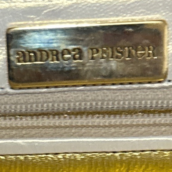 Vintage Andrea Pfister Snakeskin Embossed Leather Clutch - Picture 6 of 14